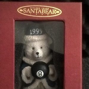 Hudson 1999 Dayton's Santa Bear Ornament Wizard 8 Ball Boxed